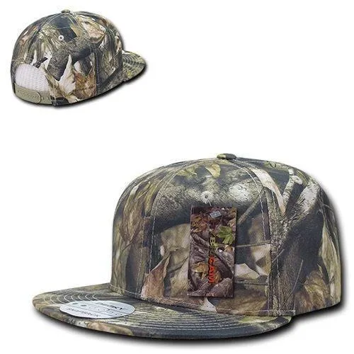 1 Dozen Decky Camouflage Hybricam Retro Flat Bill Snapback Caps Hats Wholesale Lots