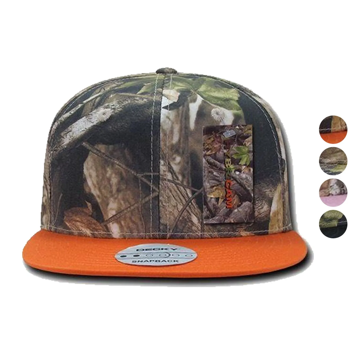 1 Dozen Decky Camouflage Hybricam Retro Flat Bill Snapback Caps Hats Wholesale Lots