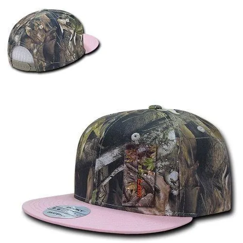 1 Dozen Decky Camouflage Hybricam Retro Flat Bill Snapback Caps Hats Wholesale Lots