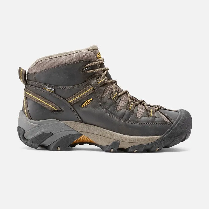 1002375 Keen Men's Targhee II Mid Black Olive/Yellow