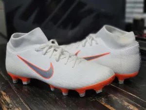 2018 Nike Superfly VI White/Orange Soccer Cleats AH7362-107 GS Kid 5