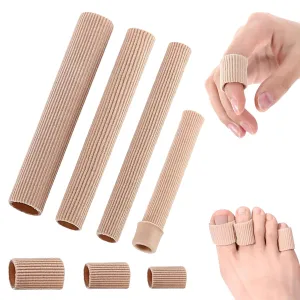 3 pieces toe protection silicone, toe protection big toe, cuttable silicone toe protection toe cushion tube tube bandage, toe protection foam, toe pad for callus cushion, corns remover (3 sizes) khaki