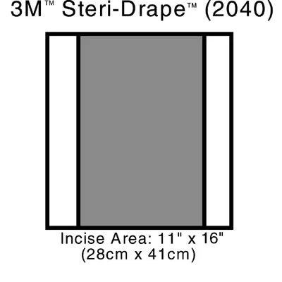 3M 2040 Steri-Drape 2 Incise Drapes 28cm x 41cm