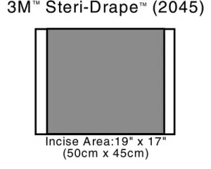 3M 2045 Steri-Drape 2 Incise Drapes 50cm x 45cm