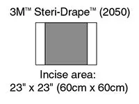 3M 2050 Steri-Drape 2 Incise Drapes 60cm x 90cm