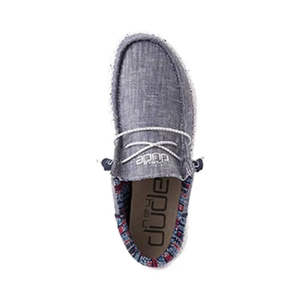 40010-4NB Hey Dude Mens' Wally Funk Shoes - Jaquard Tribe w/Aztec Print