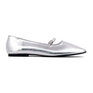 Adele Metallic Mary Jane Ballet Flats