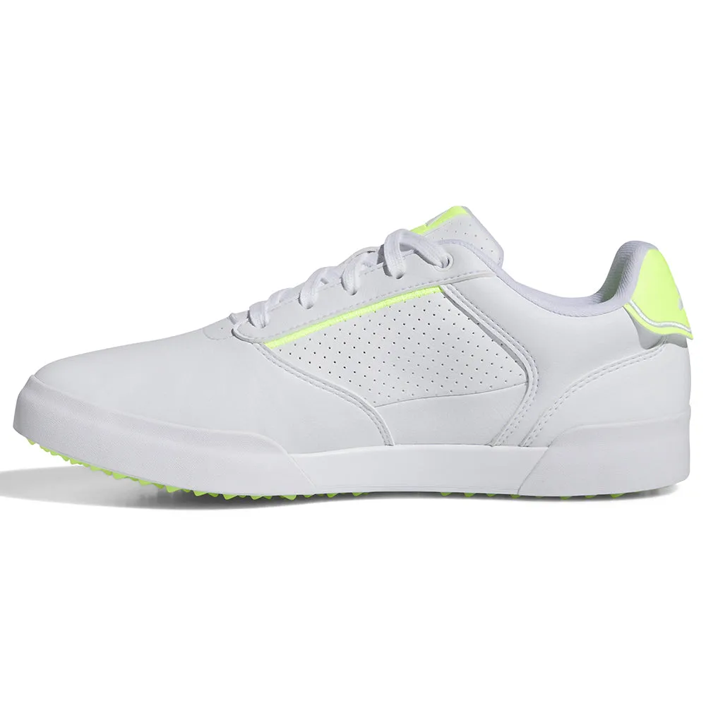 adidas Retrocross Waterproof Spikeless Shoes - White/Lucid Lemon