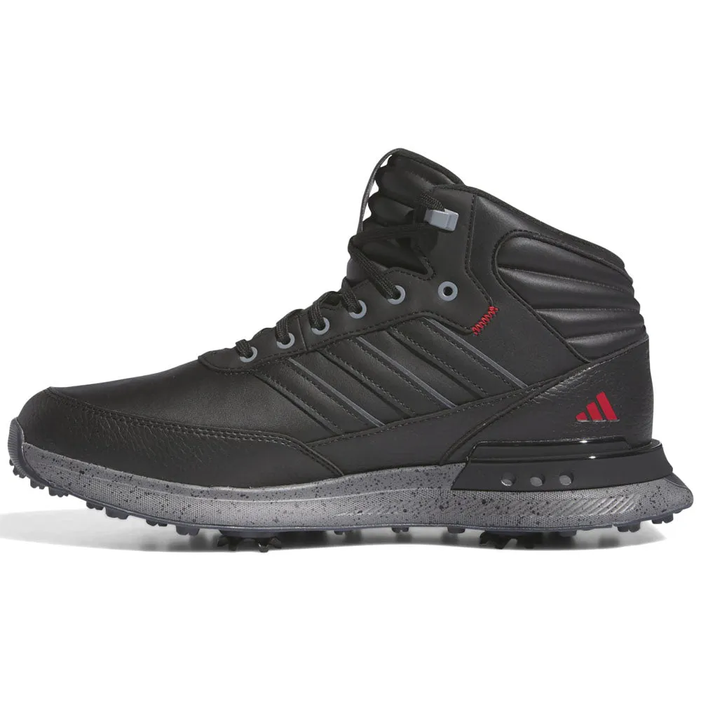 adidas S2G RAIN.RDY Waterproof Spiked Shoes - Core Black/Iron Met/Better Scarlet