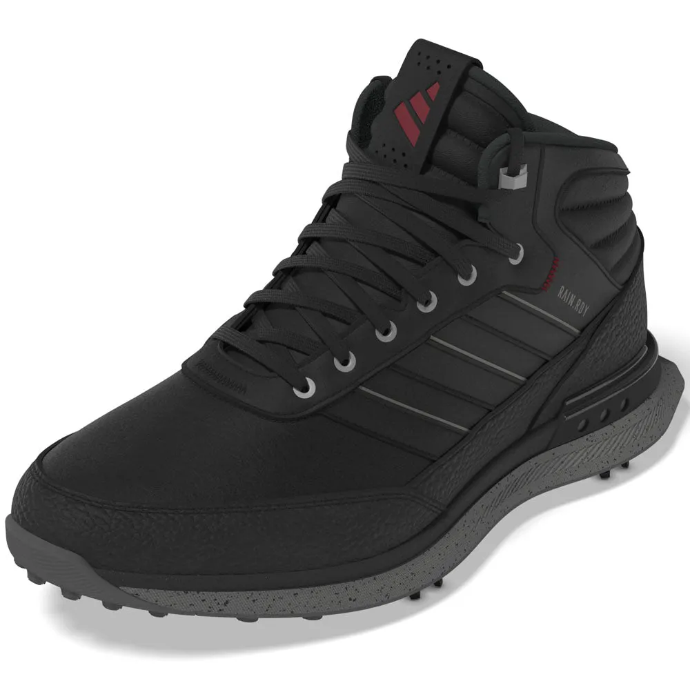 adidas S2G RAIN.RDY Waterproof Spiked Shoes - Core Black/Iron Met/Better Scarlet