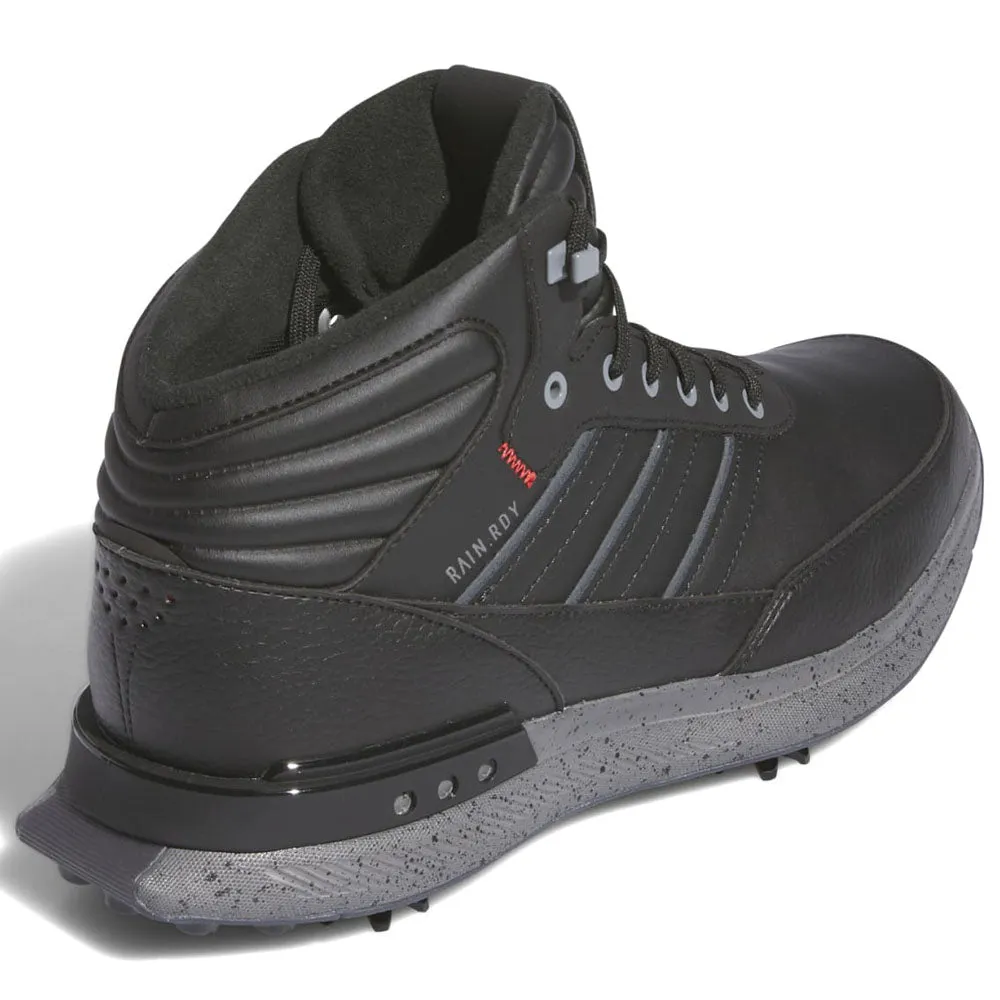 adidas S2G RAIN.RDY Waterproof Spiked Shoes - Core Black/Iron Met/Better Scarlet