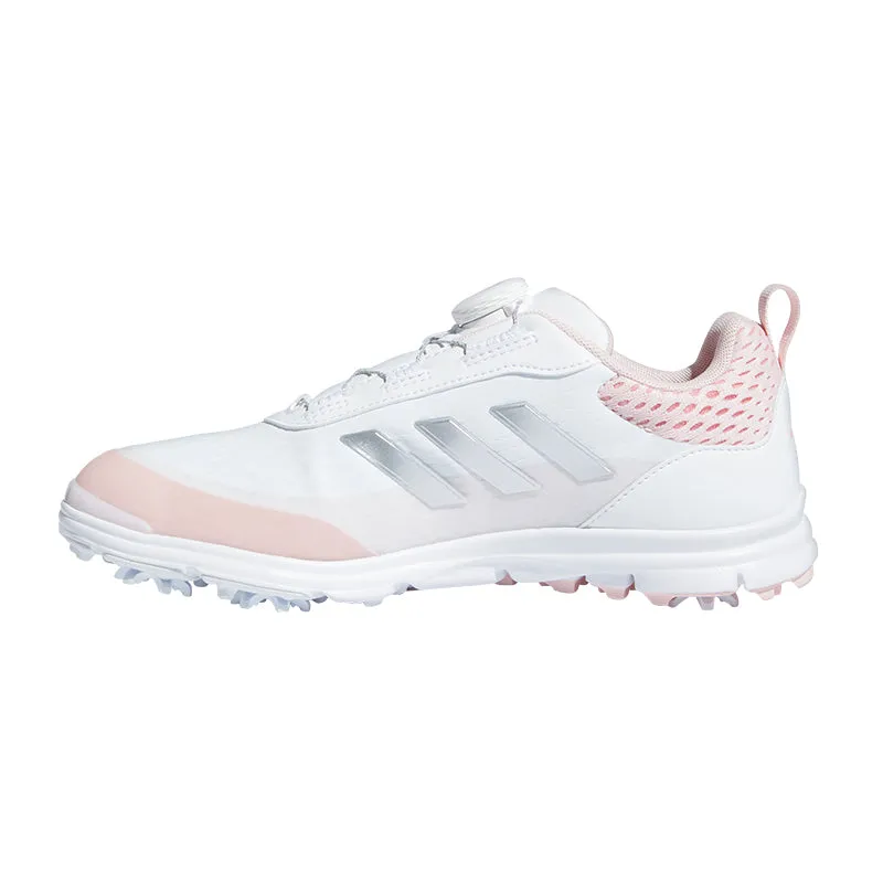 ADIDAS Solarstar BOA Women's Spikeless Shoes (White/Silver/Pink)