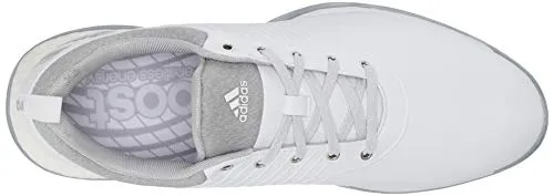 adidas Women's Adipower 4ORGED Golf Shoe, FTWR White/Silver Metallic/Clear Onix, 9 M US