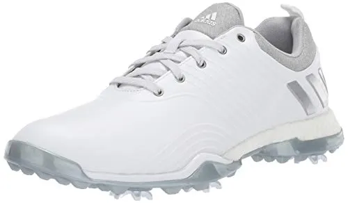 adidas Women's Adipower 4ORGED Golf Shoe, FTWR White/Silver Metallic/Clear Onix, 9 M US