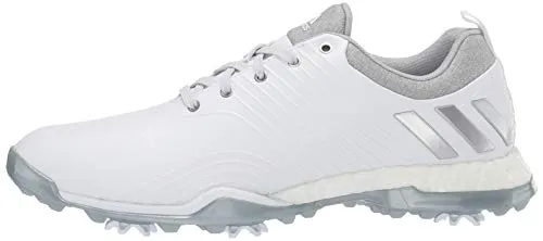 adidas Women's Adipower 4ORGED Golf Shoe, FTWR White/Silver Metallic/Clear Onix, 9 M US