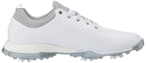 adidas Women's Adipower 4ORGED Golf Shoe, FTWR White/Silver Metallic/Clear Onix, 9 M US