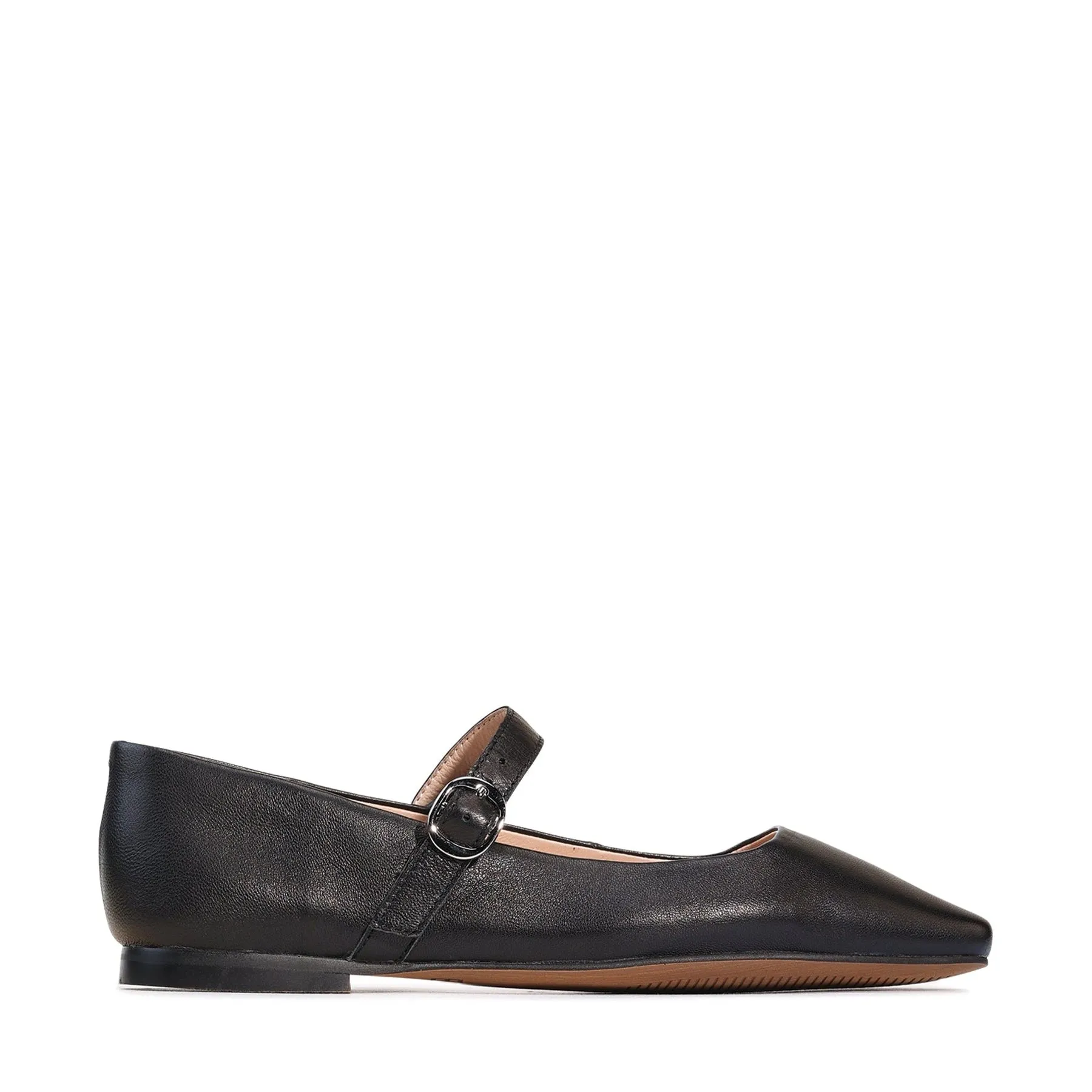 ADRIANO MARY JANE LEATHER FLATS