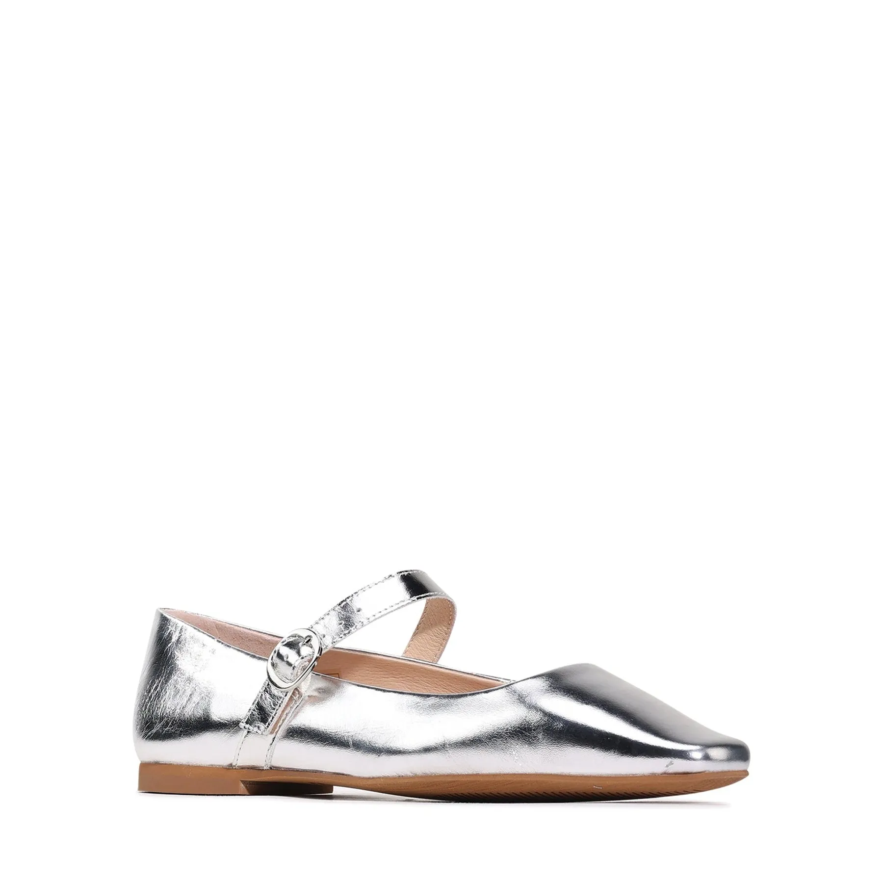 ADRIANO MARY JANE LEATHER FLATS