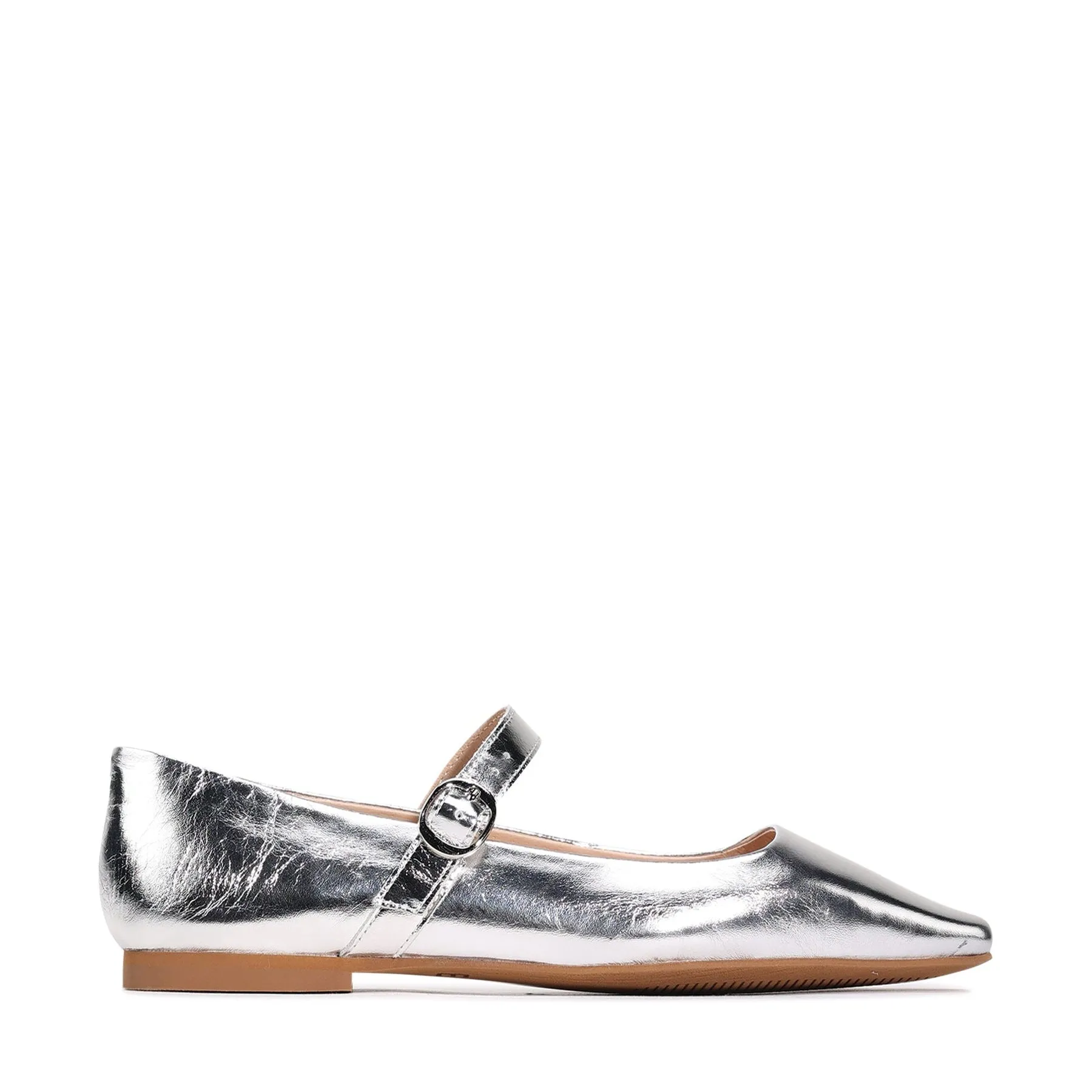 ADRIANO MARY JANE LEATHER FLATS