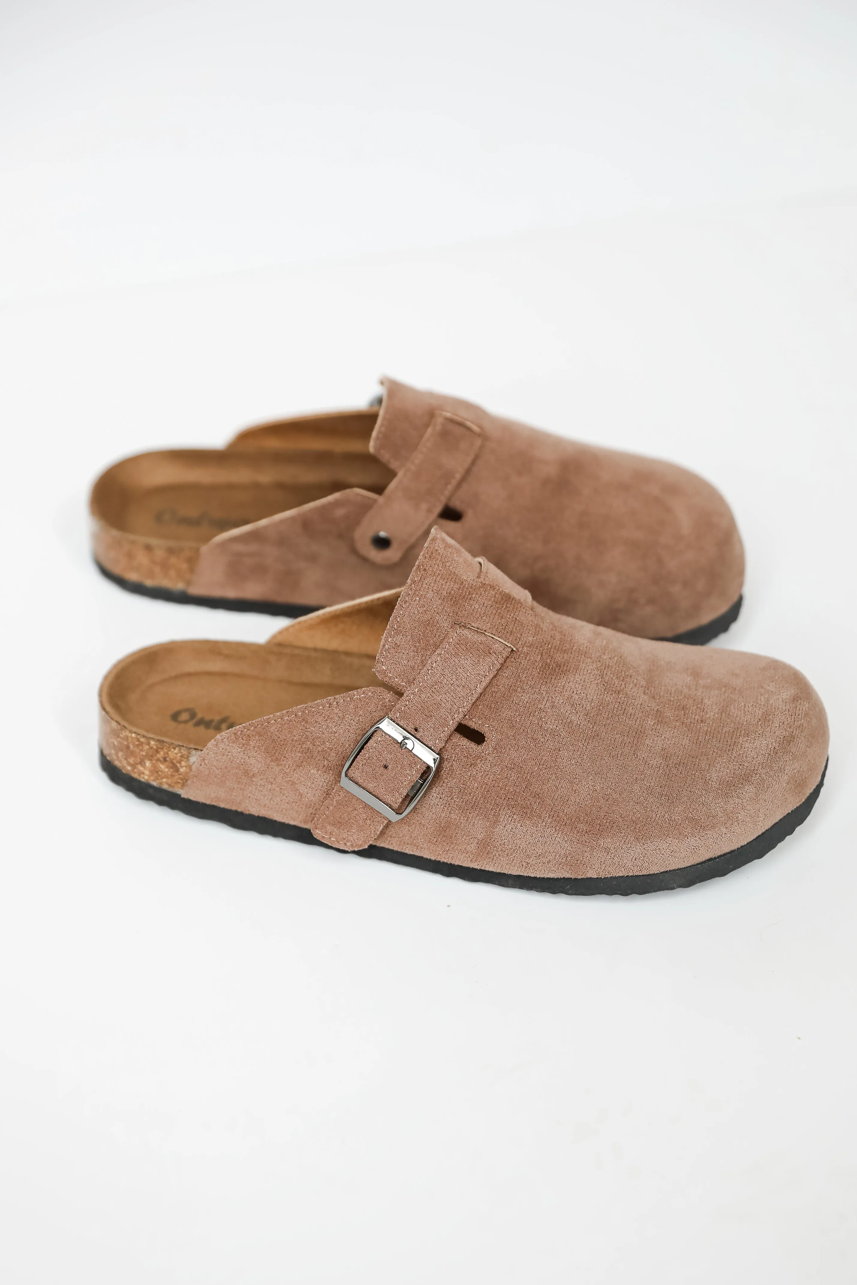 All You See Taupe Slip-On Clogs