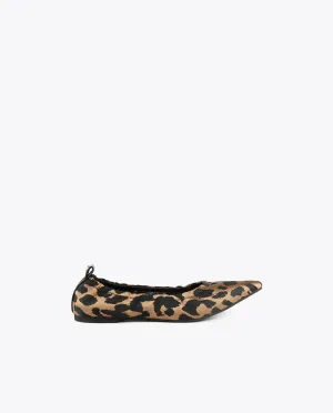 Animal print ballet flats