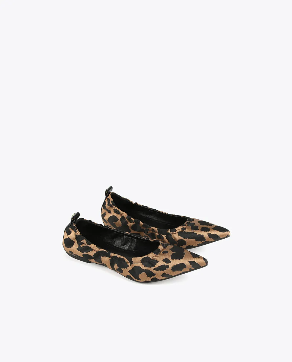 Animal print ballet flats