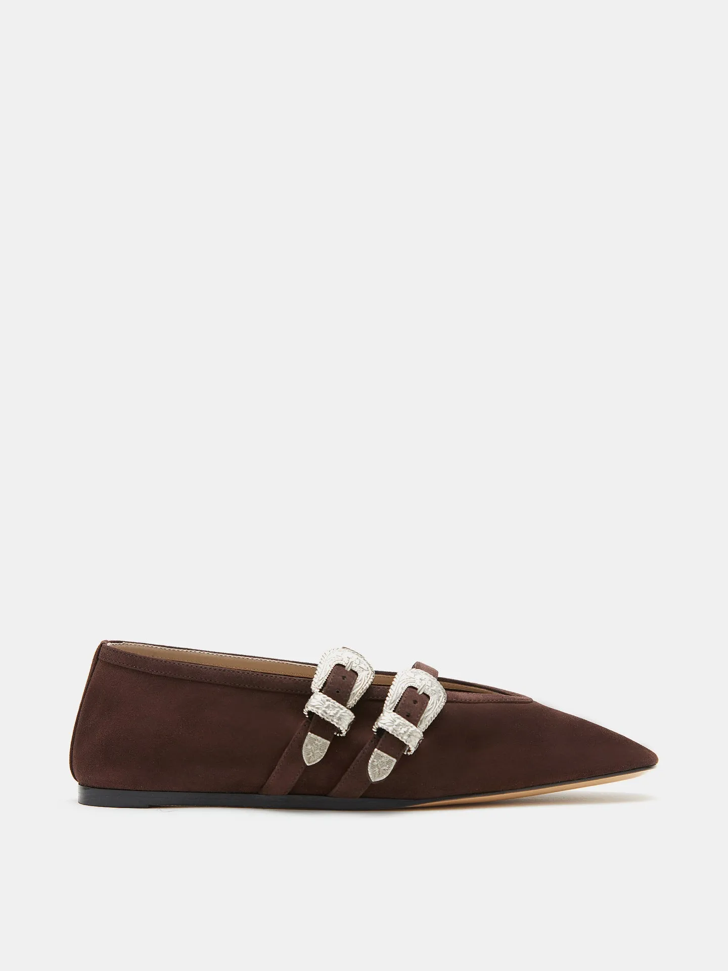 Ballet Claudia Slipper / Chocolate Suede