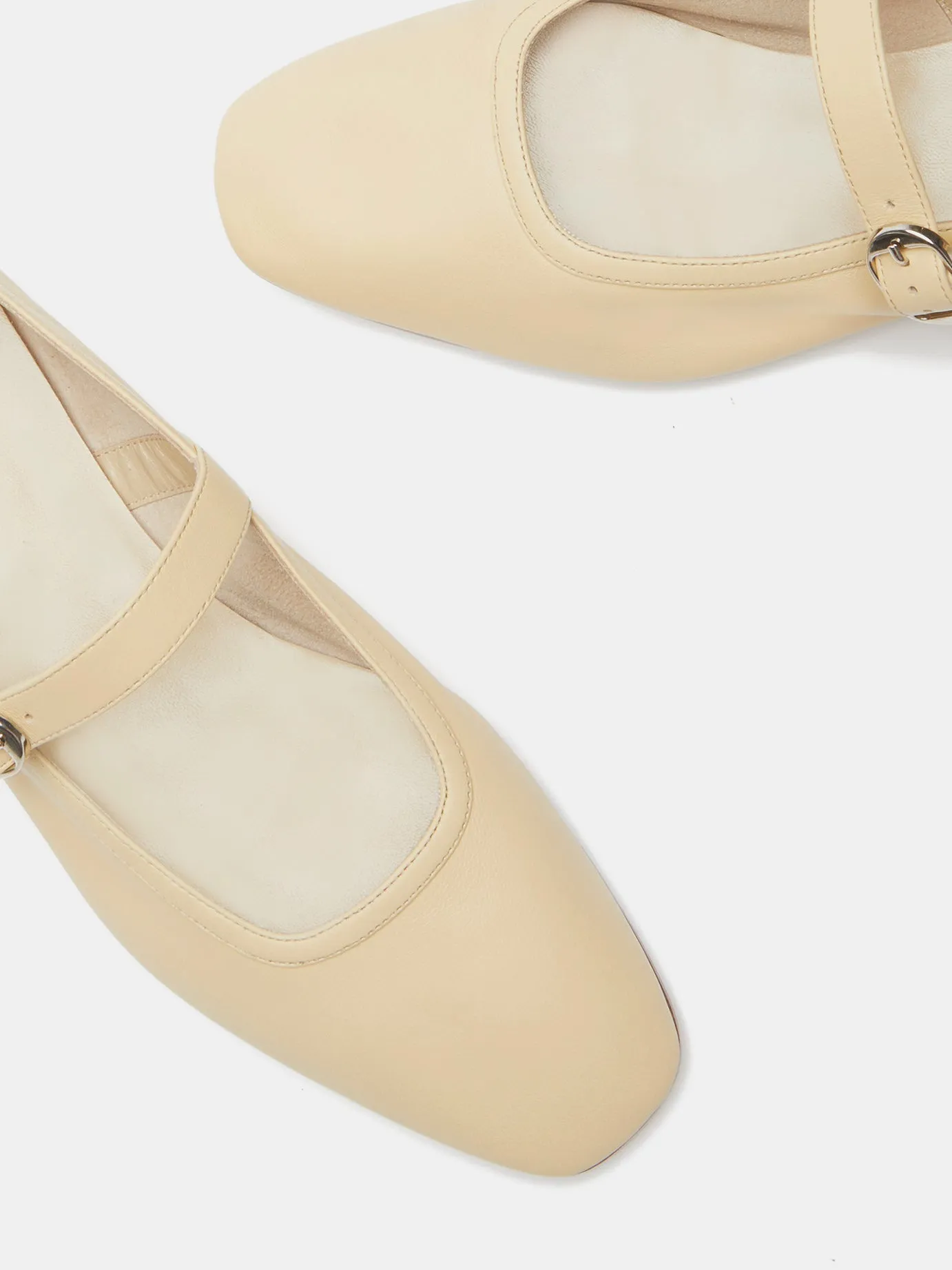 Ballet Mary Jane / Custard Leather