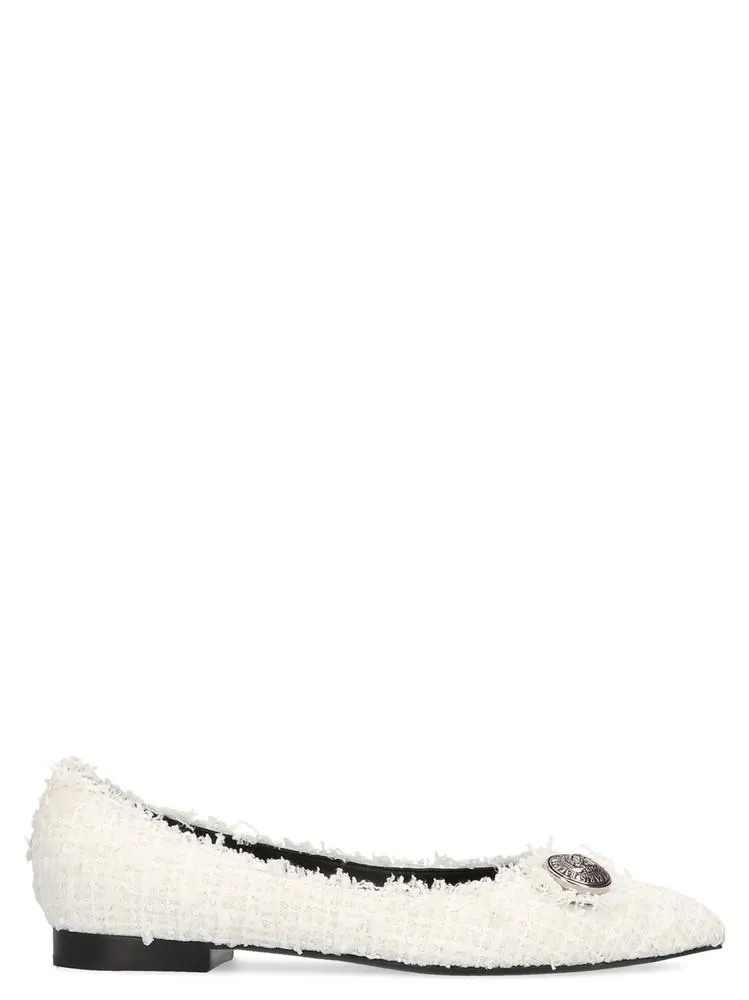 Balmain Tweed Julie Ballet Flats