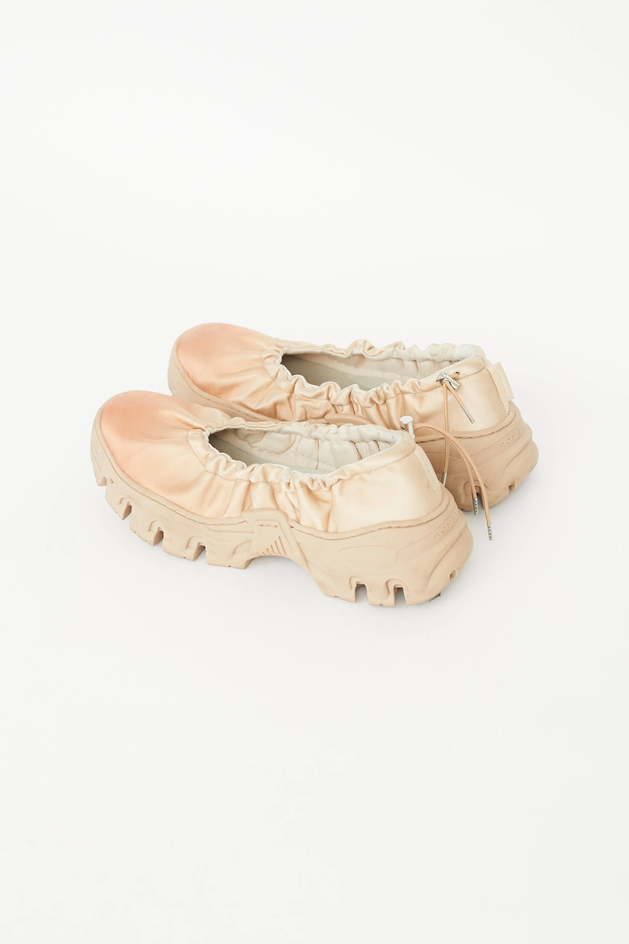 Beige Satin Boccaccio II Aura Ballet Flat