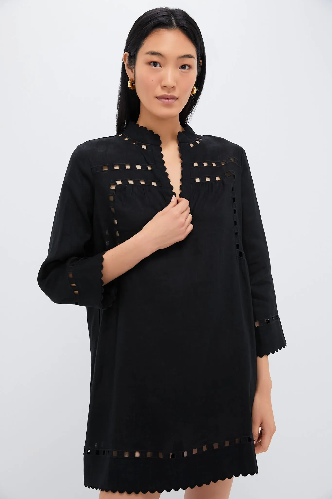 Black Cutout Dawson Tunic