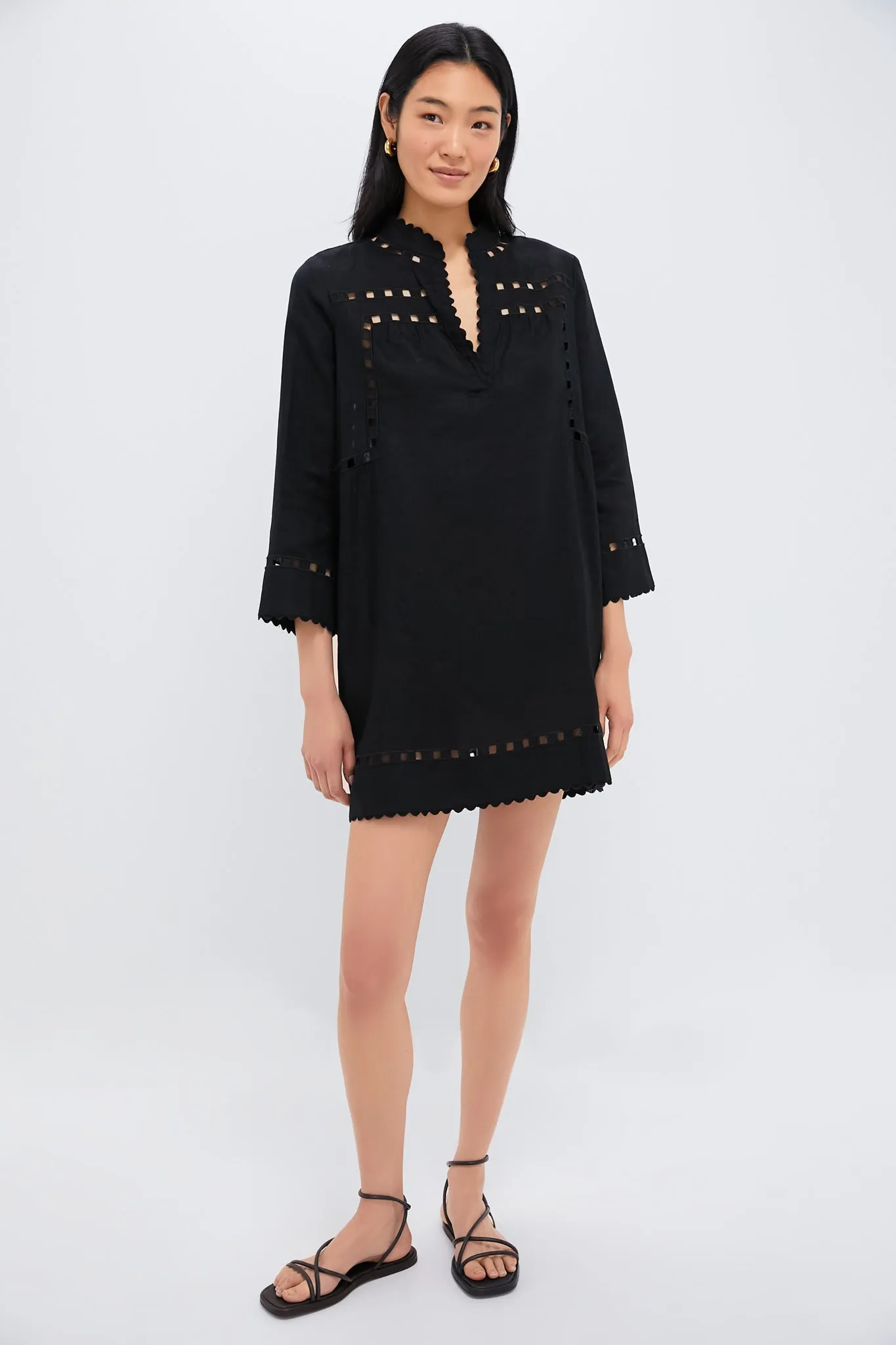 Black Cutout Dawson Tunic