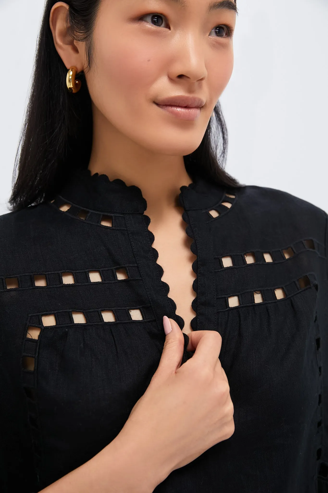 Black Cutout Dawson Tunic