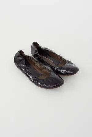 Black Patent Leather Ballet Flat