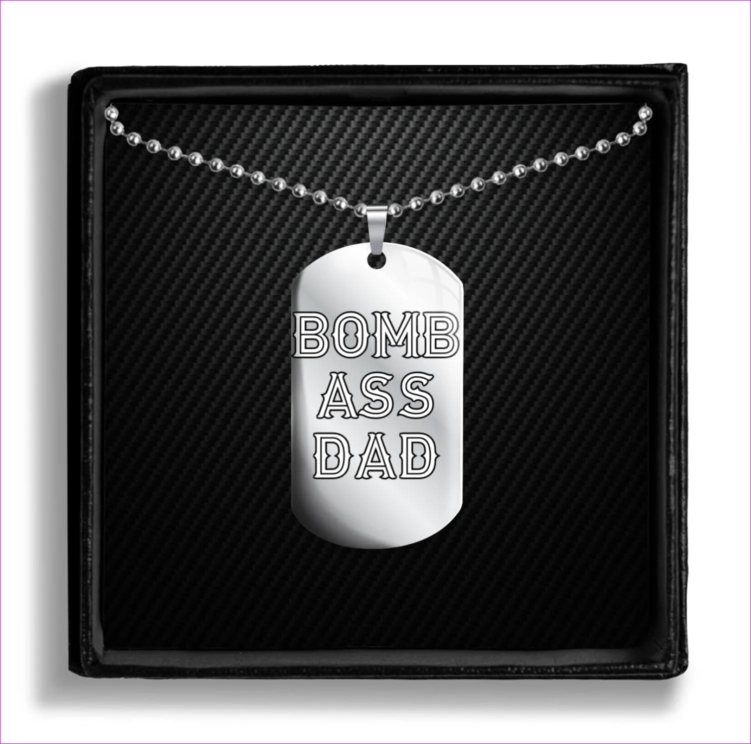 Bomb A** Dad Dog Tags Father's Day Gift- Ships from The US