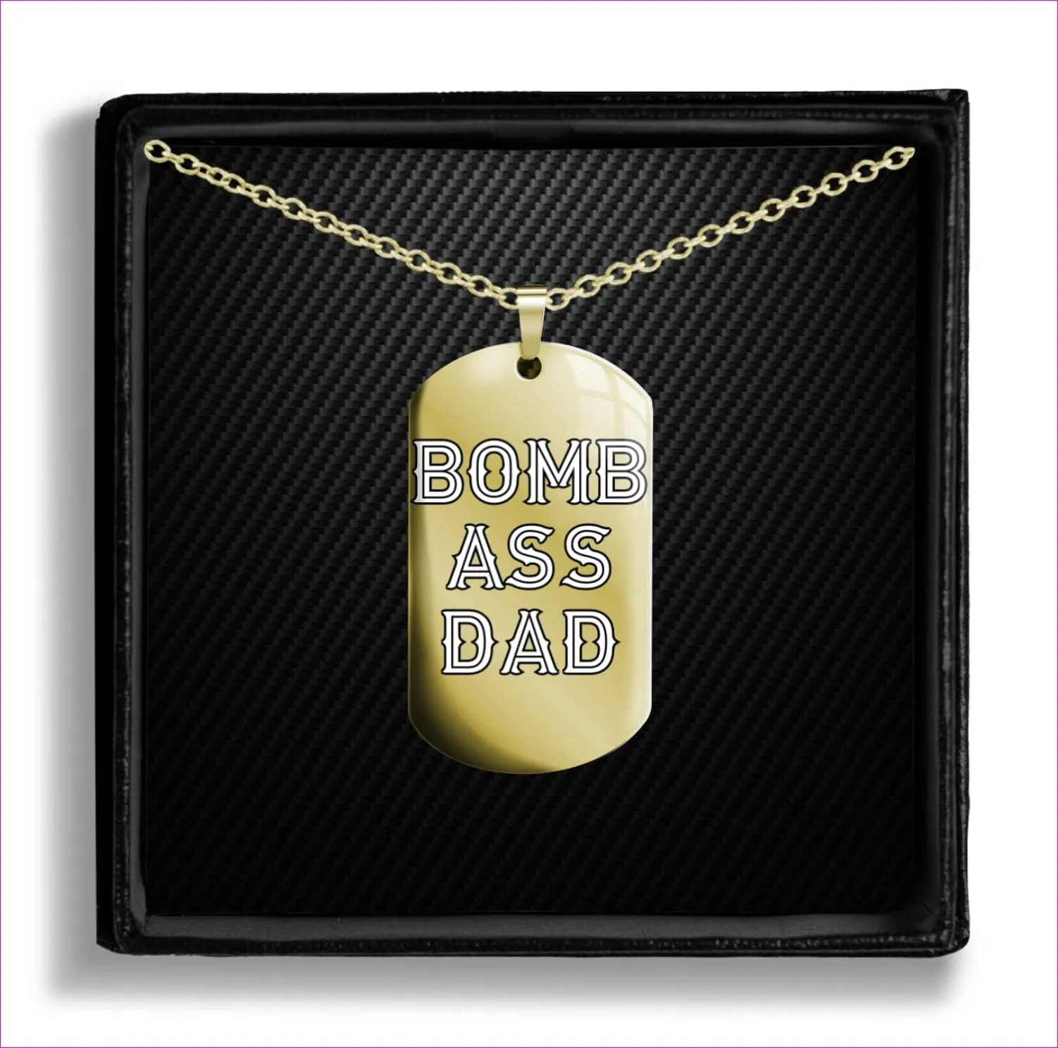 Bomb A** Dad Dog Tags Father's Day Gift- Ships from The US