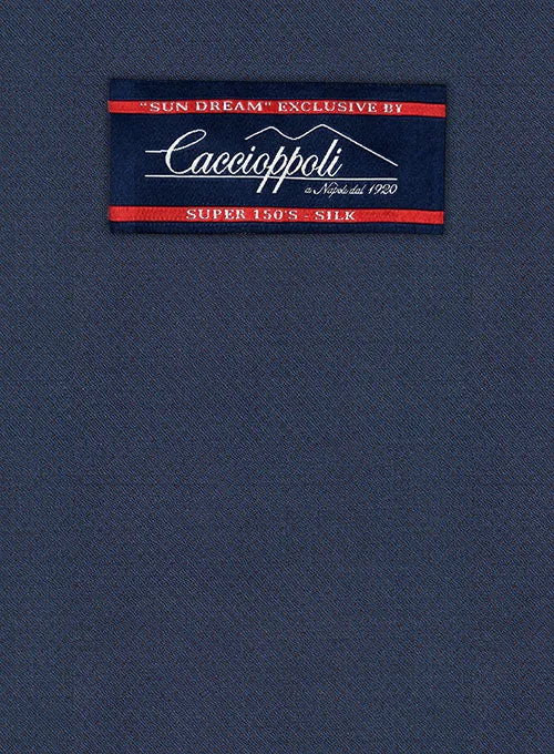 Caccioppoli Sun Dream Zoncci Blue Wool Silk Jacket