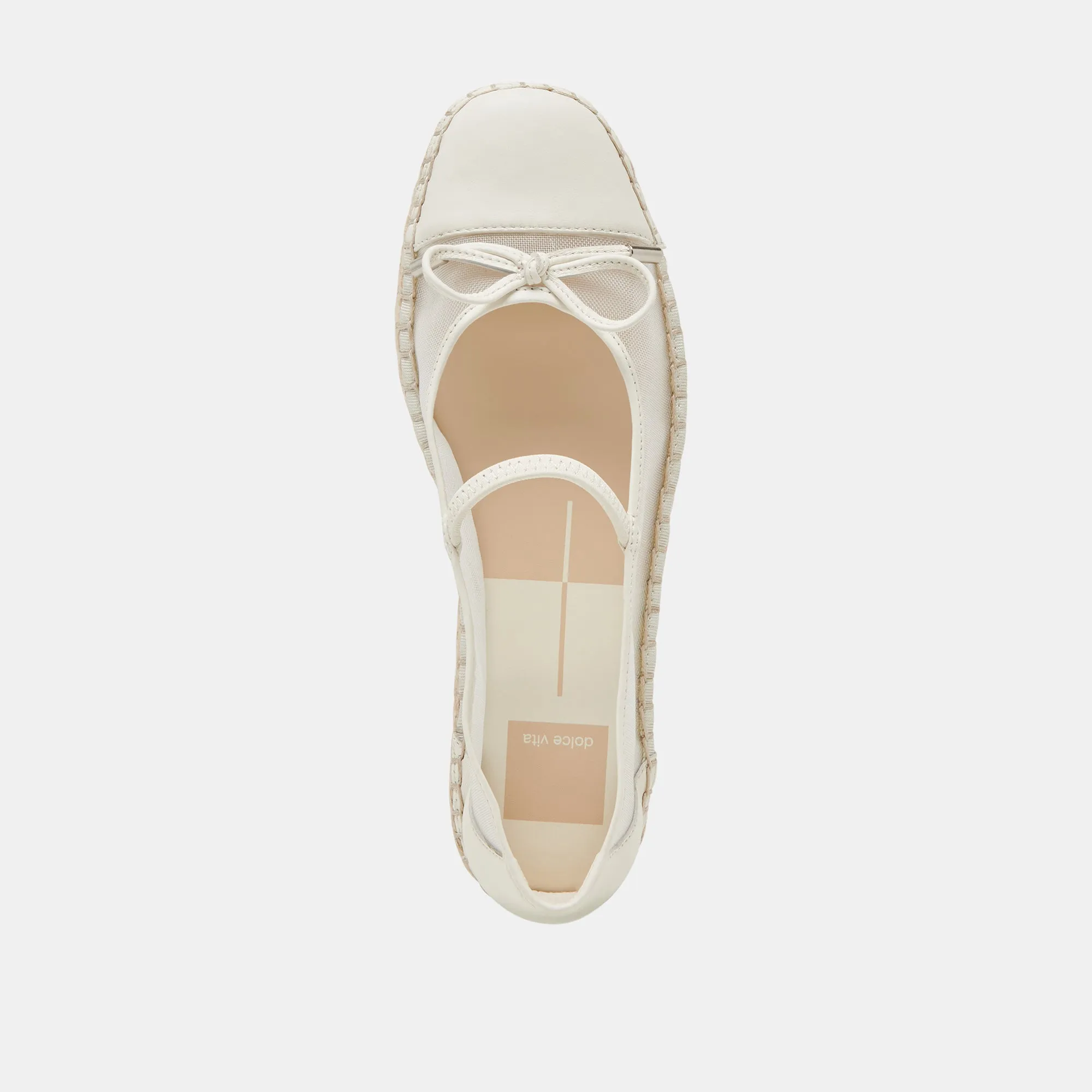 CAMBRE BALLET FLATS WHITE MESH