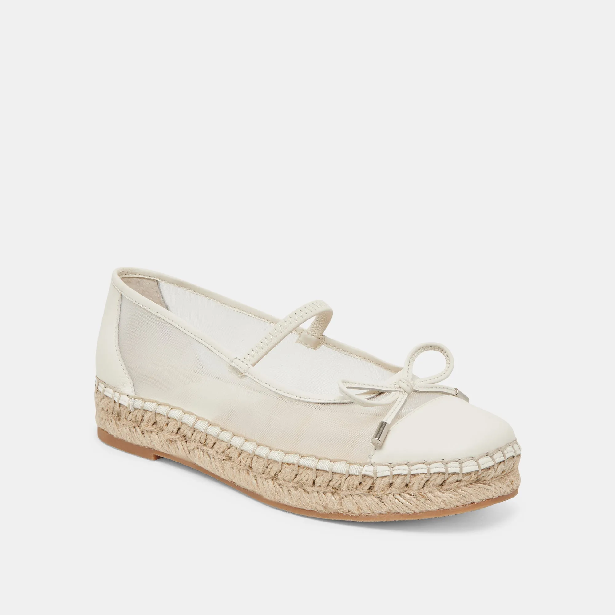 CAMBRE BALLET FLATS WHITE MESH