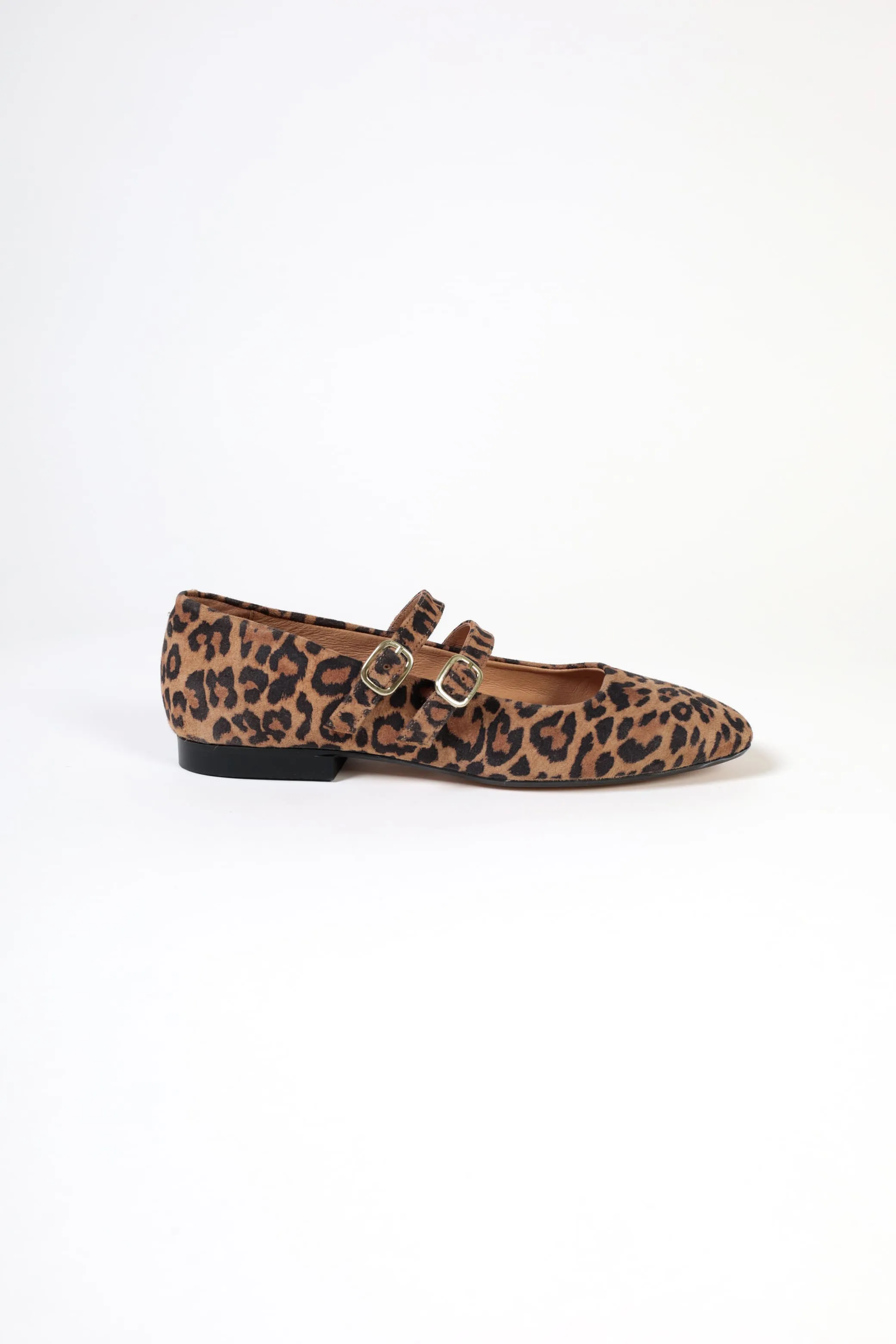 CANDY LEOPARD - Double Straps Mary Jane