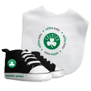 Celtics Baby Bib with Pre-Walking Shoes