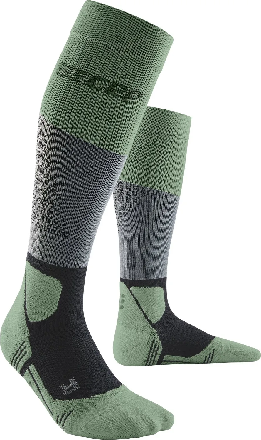 CEP Women&#x27;s Cep Max Cushion Socks Hiking Tall Grey/Mint | Buy CEP Women&#x27;s Cep Max Cushion Socks Hiking Tall Grey/Mint here | Outnorth