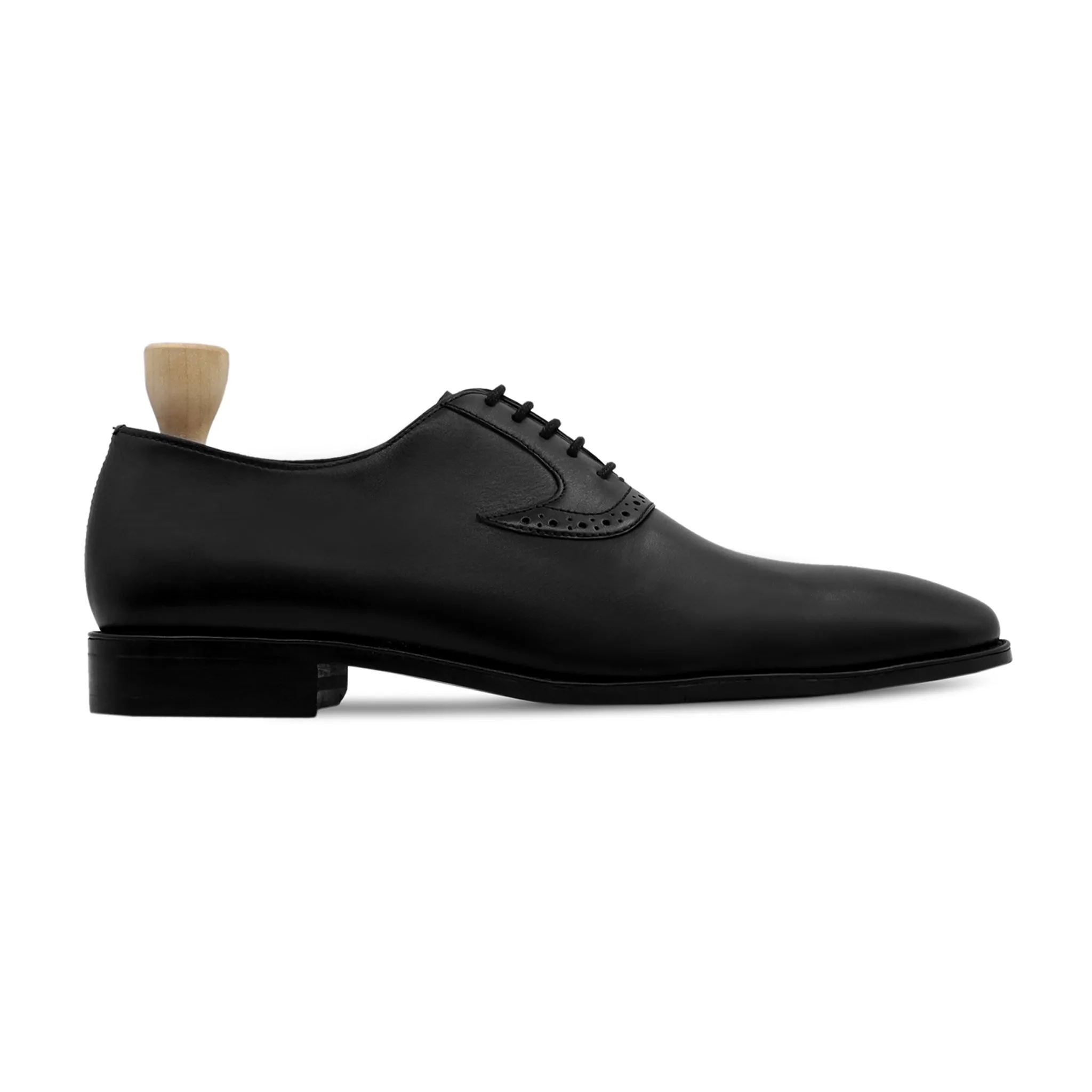 Charcoal - Men's Black Calf Leather Oxford