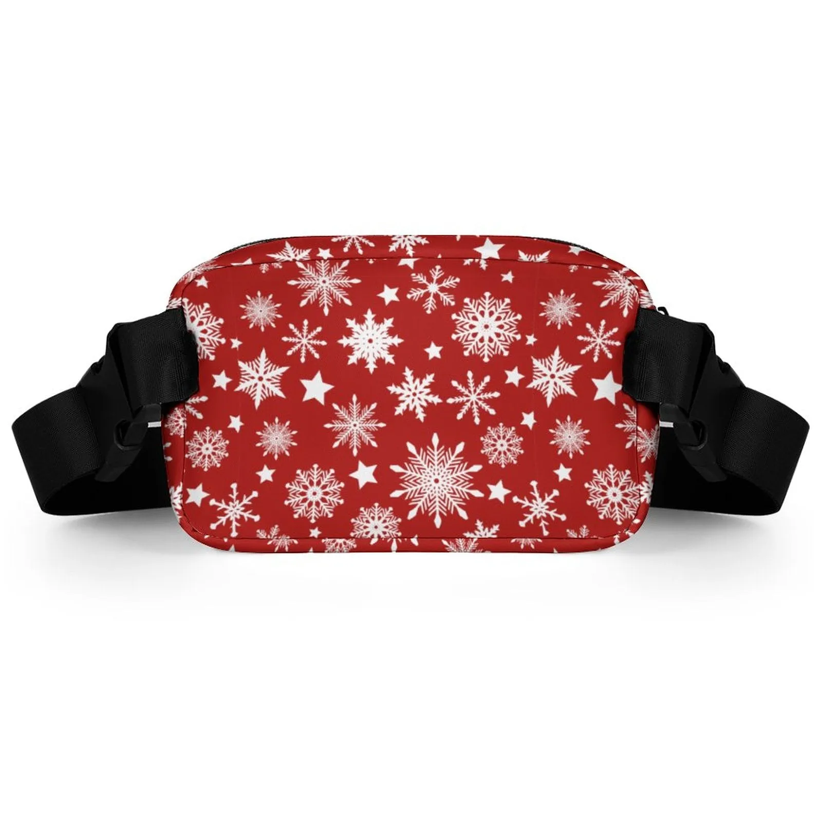 Christmas Bum Bag (All-Over Printing), Snowflakes Design, Perfect Holiday Hands Free Bag Gift