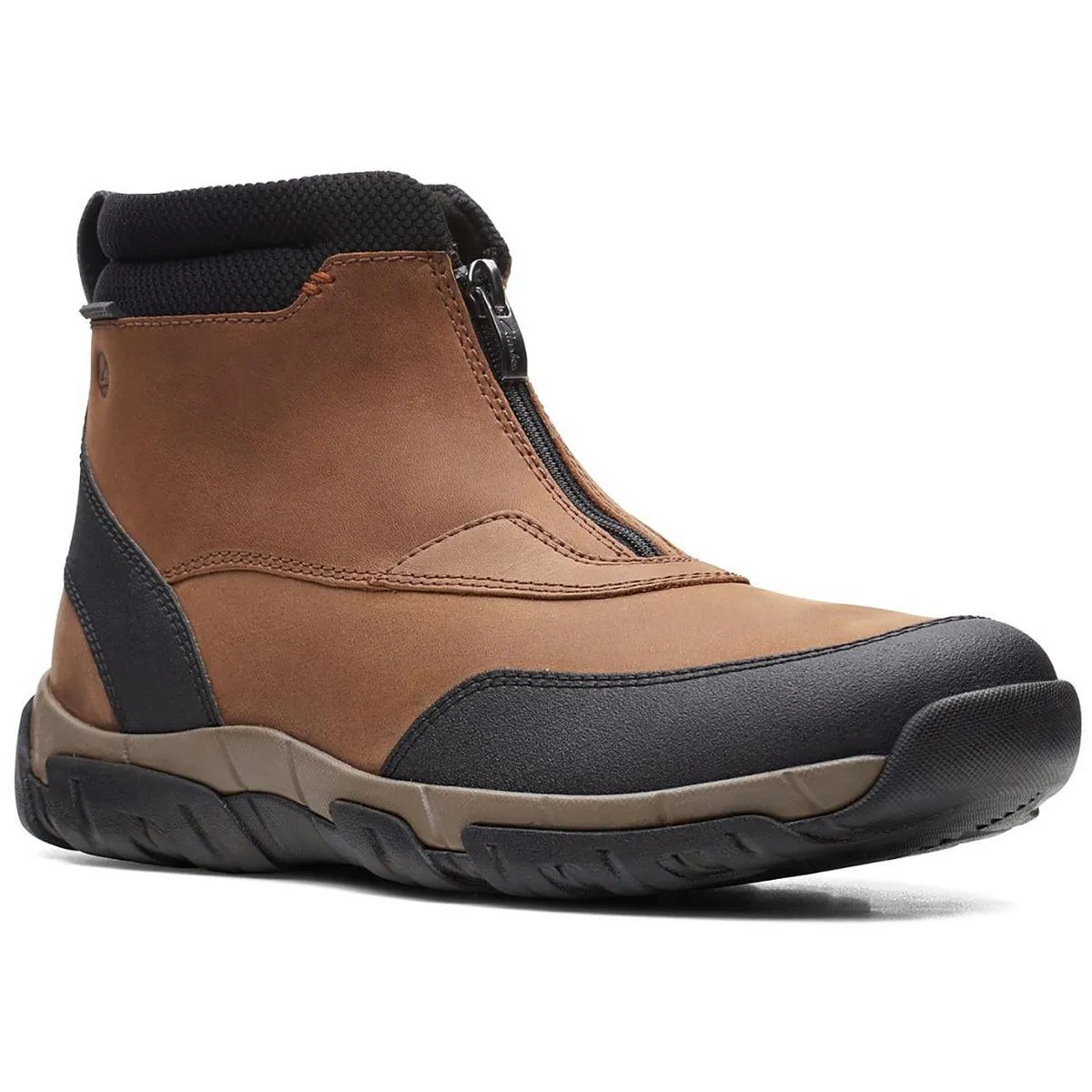 Clarks Mens Groove Zip ll Leather Ankle Hiking Boots