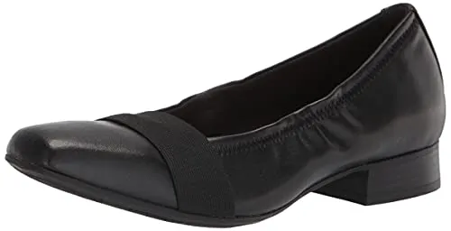 Clarks Women's Tilmont Slip Ballet Flat, Black, 8.5