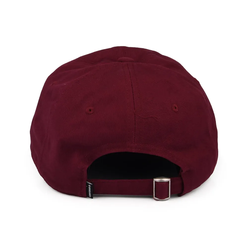 Converse Tip Off Cotton Baseball Cap - Dark Burgundy