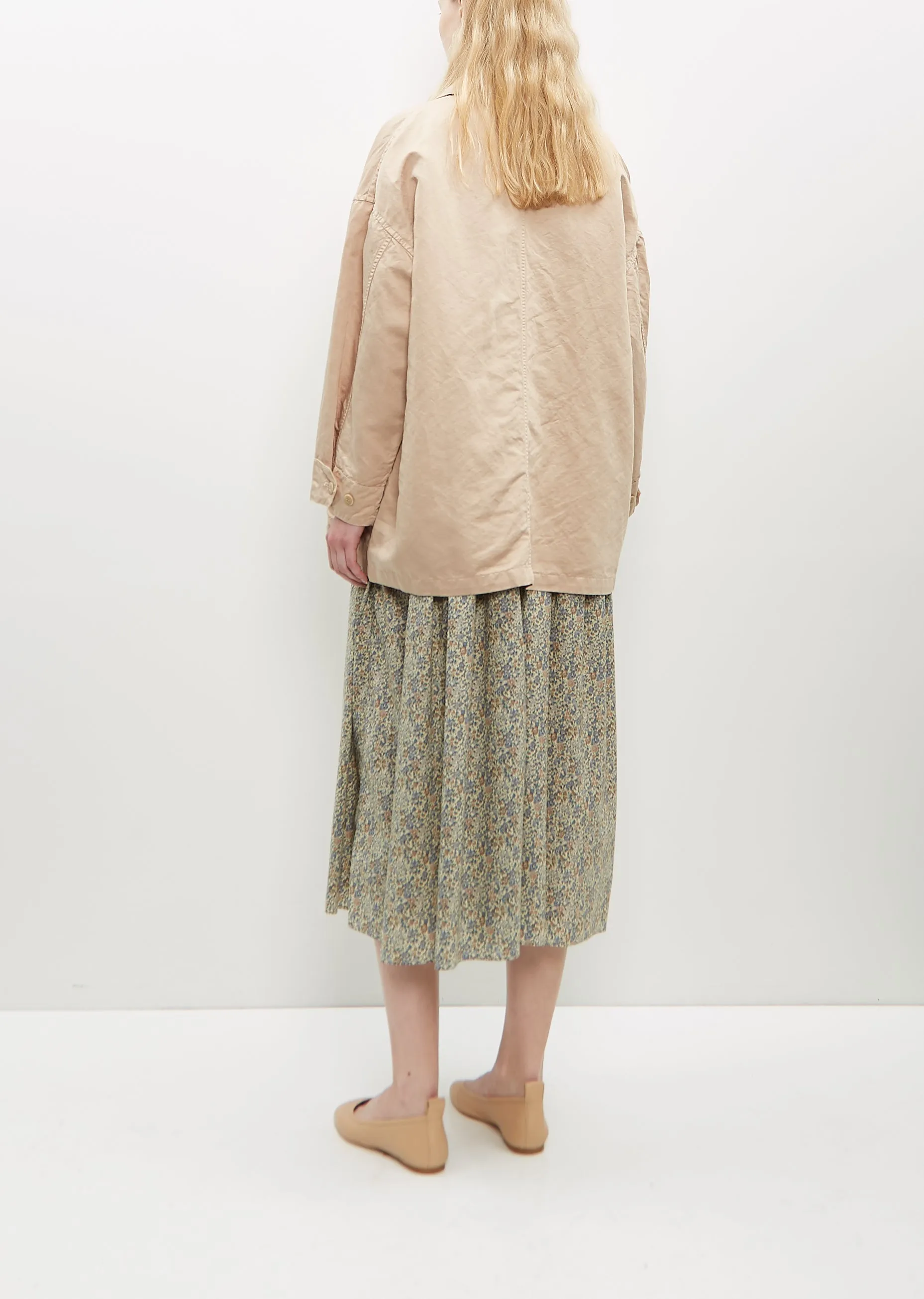 Coverall Linen-Cotton Jacket — Sand