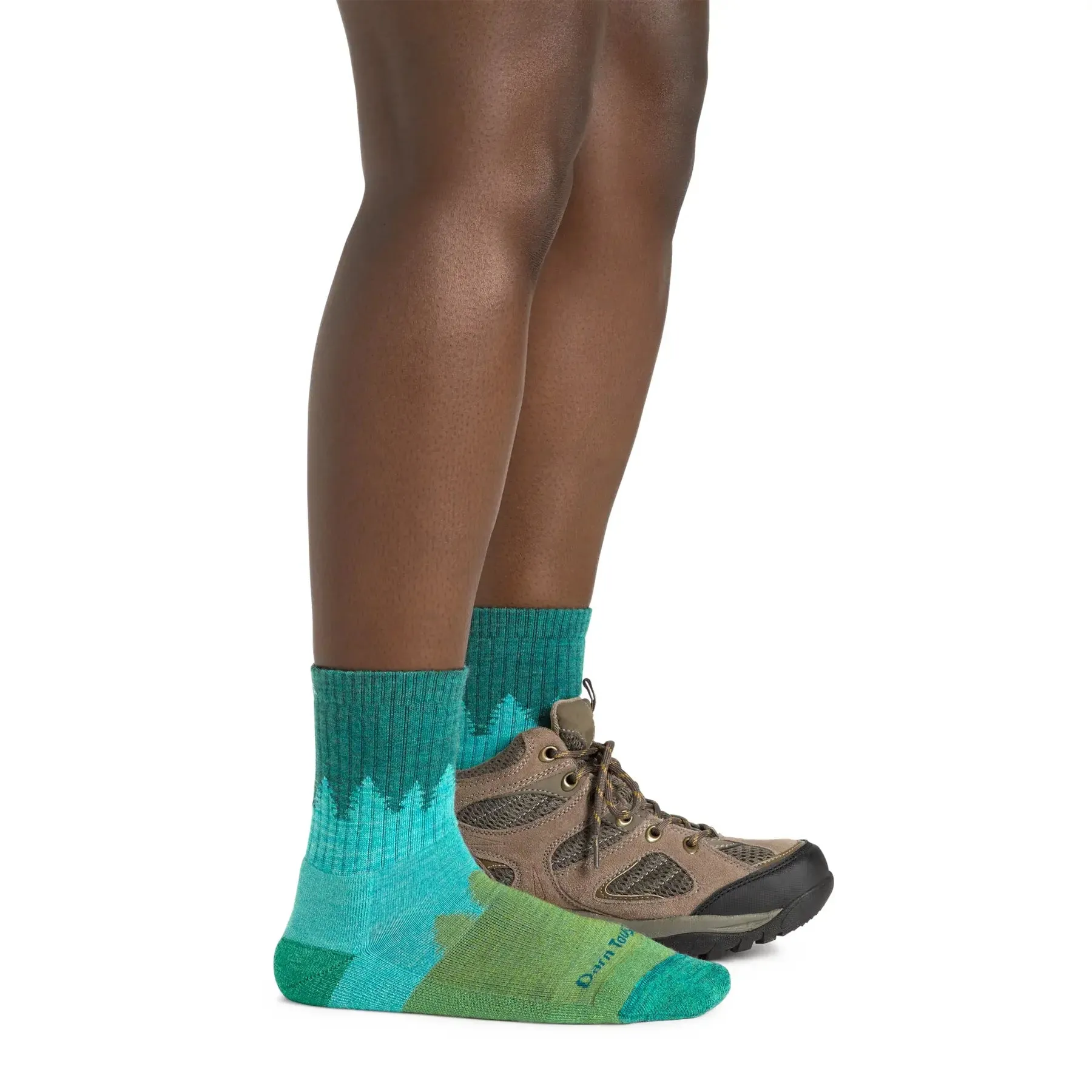 Darn Tough 1971 Women's Treeline Micro Crew Midweight Hiking Sock - Aqua