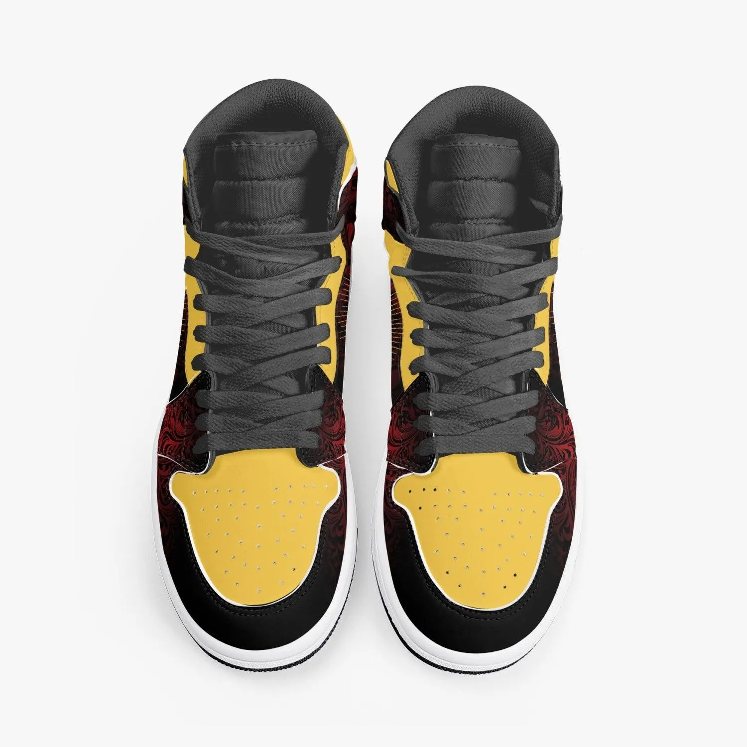 Death Note Light Yagami Red-Yellow JD1 Mid Anime Shoes